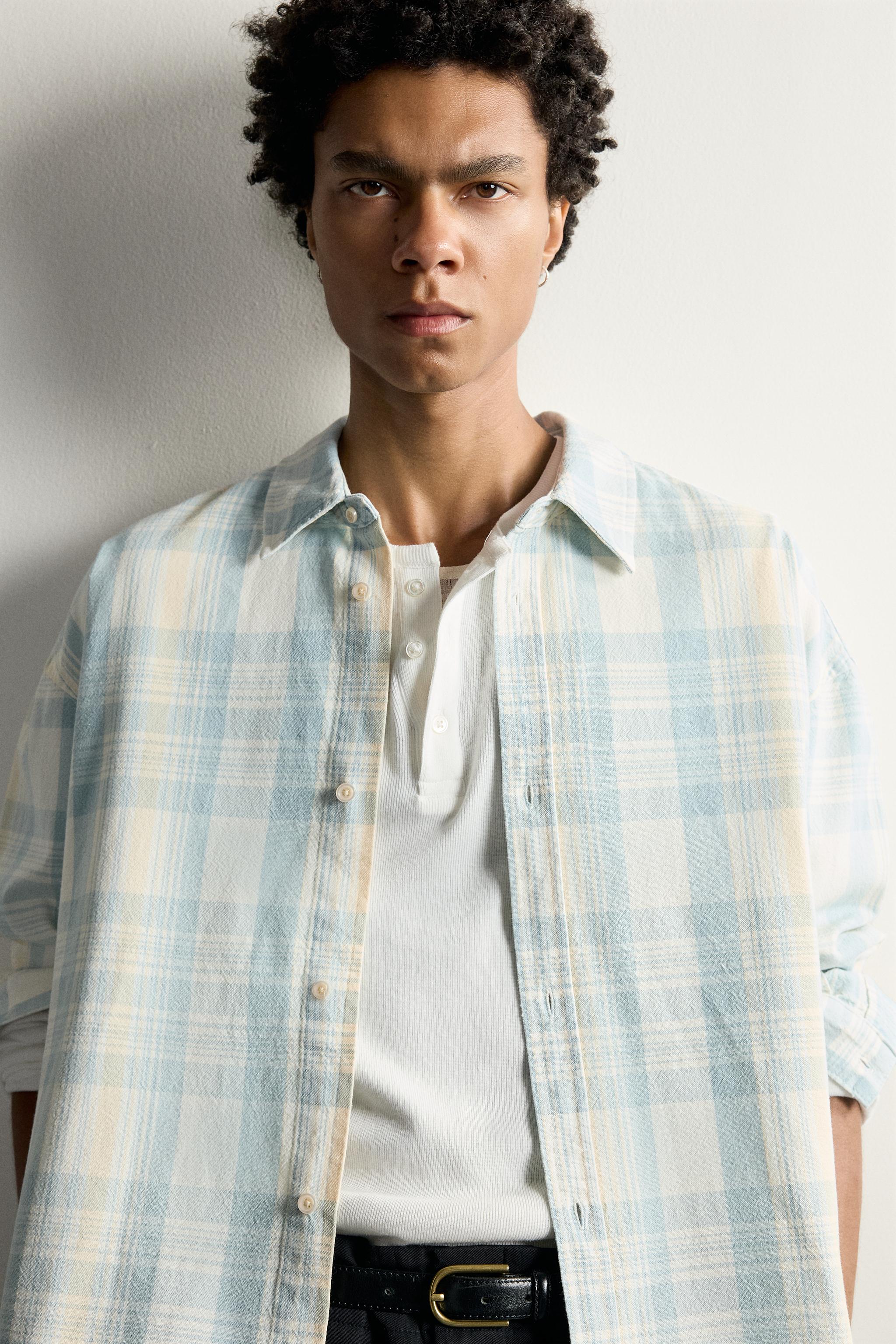 CHEMISE COUPE DÉCONTRACTÉE À CARREAUX